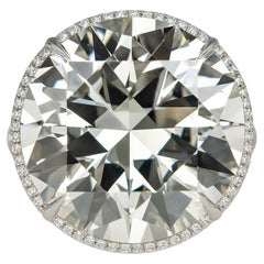 GIA-certified 19 Carat Old European Diamond Ring