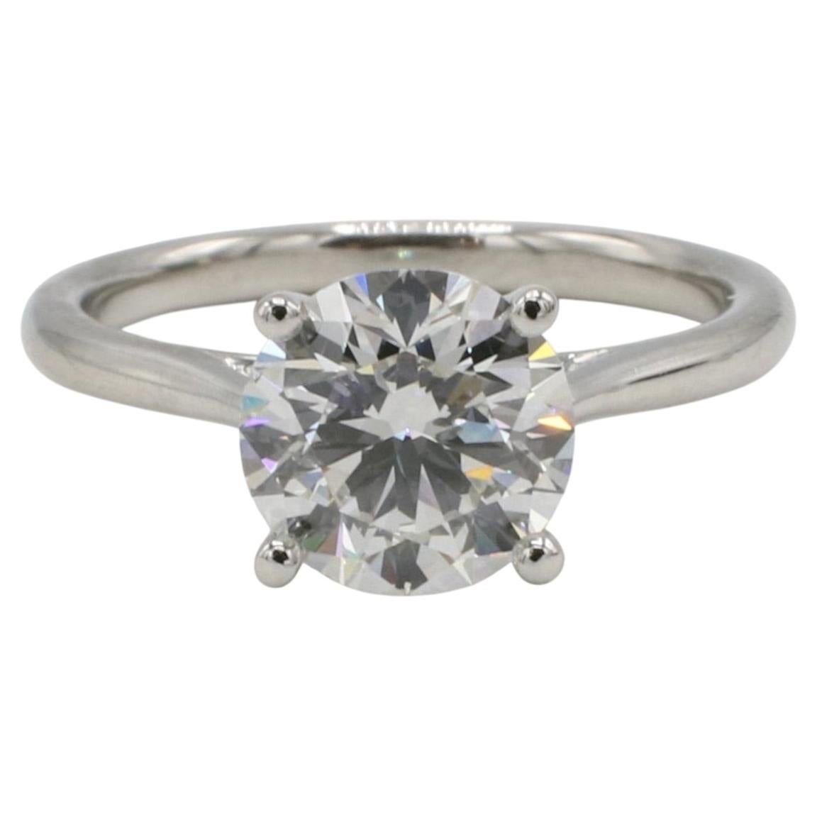 GIA Certified 1.90 Carat F SI2 Natural Round Diamond Solitaire Engagement Ring