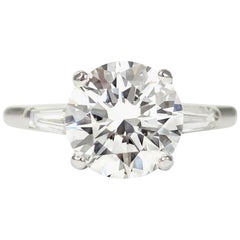 I FLAWLESS GIA Certified 1.50 Carat Ideal Cut Diamond Triple Excellent