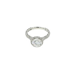 GIA Certified 1.90 D/VVS2 Tacori Diamond Platinum Engagement Ring