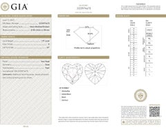 GIA Certified 1.91 Carat Heart Shape Diamond Engagement Ring