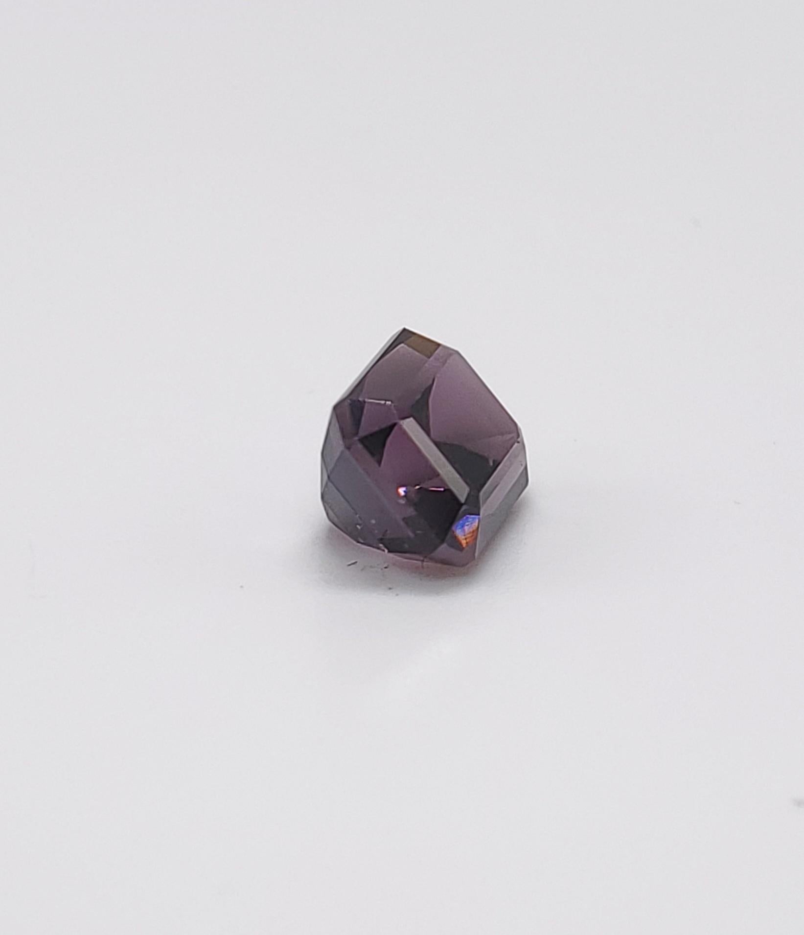 Octagon Cut GIA Certified 1.91 Carat Spinel For Sale