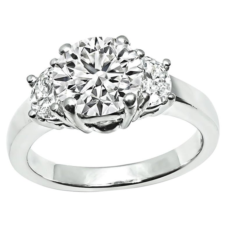 GIA zertifizierter 1,91ct Diamant Platin Verlobungsring