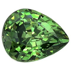 GIA Certified 1.94 Сarat Natural Namibian Pear Demantoid Garnet, Garnet Facetted