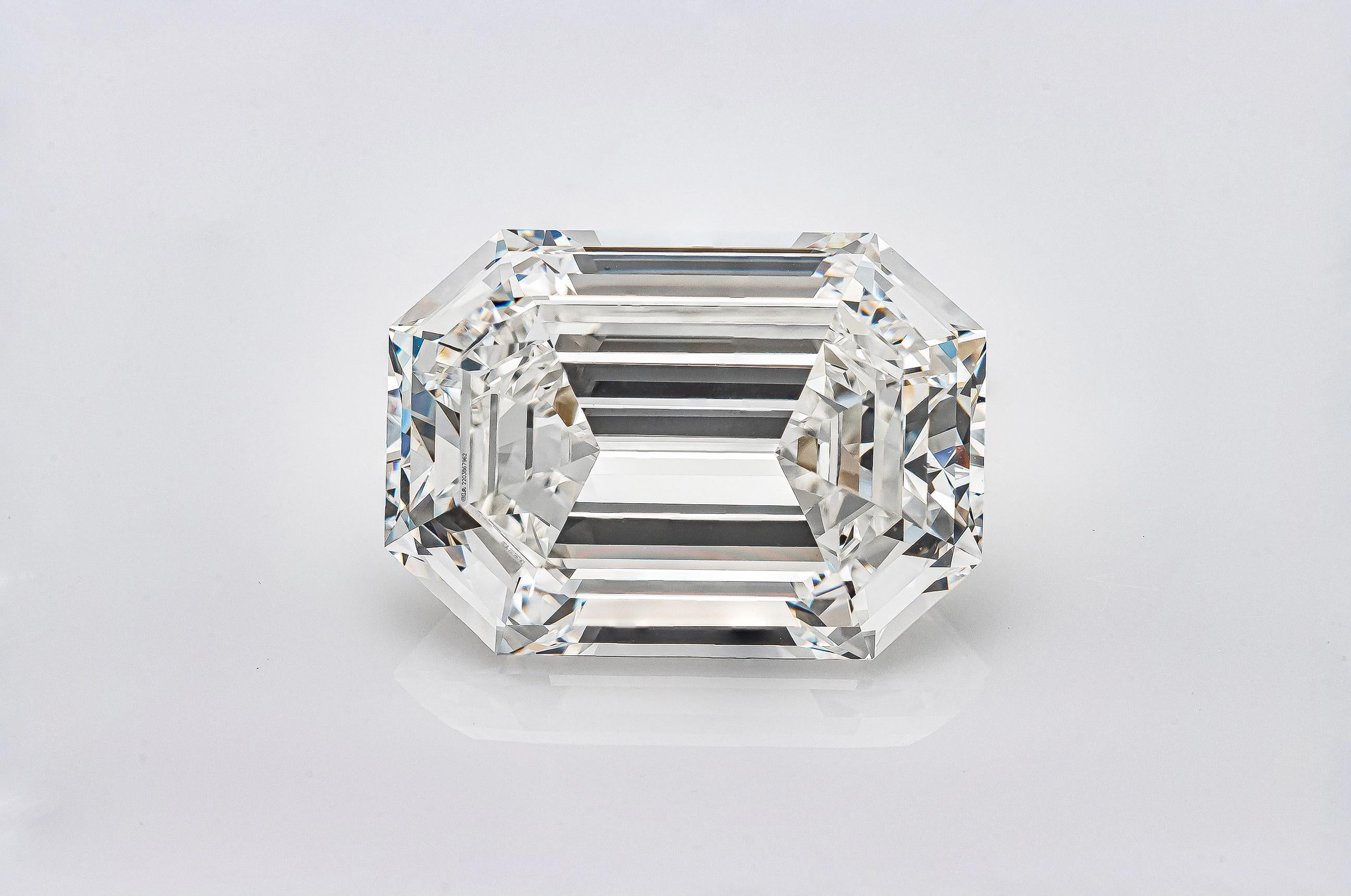 A rare and beautiful emerald cut diamond certified by GIA as H color, VVS 2 clarity. The diamond measures 19.41 X 13.91 X 8.43 mm with excellent polish and symmetry. Accompanied with GIA report.  

Roman Malakov Diamonds specializes in custom made