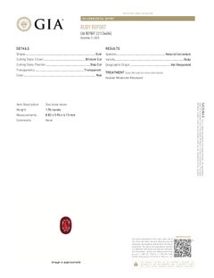 GIA Certified 1.96 Carat Oval Shape Ruby