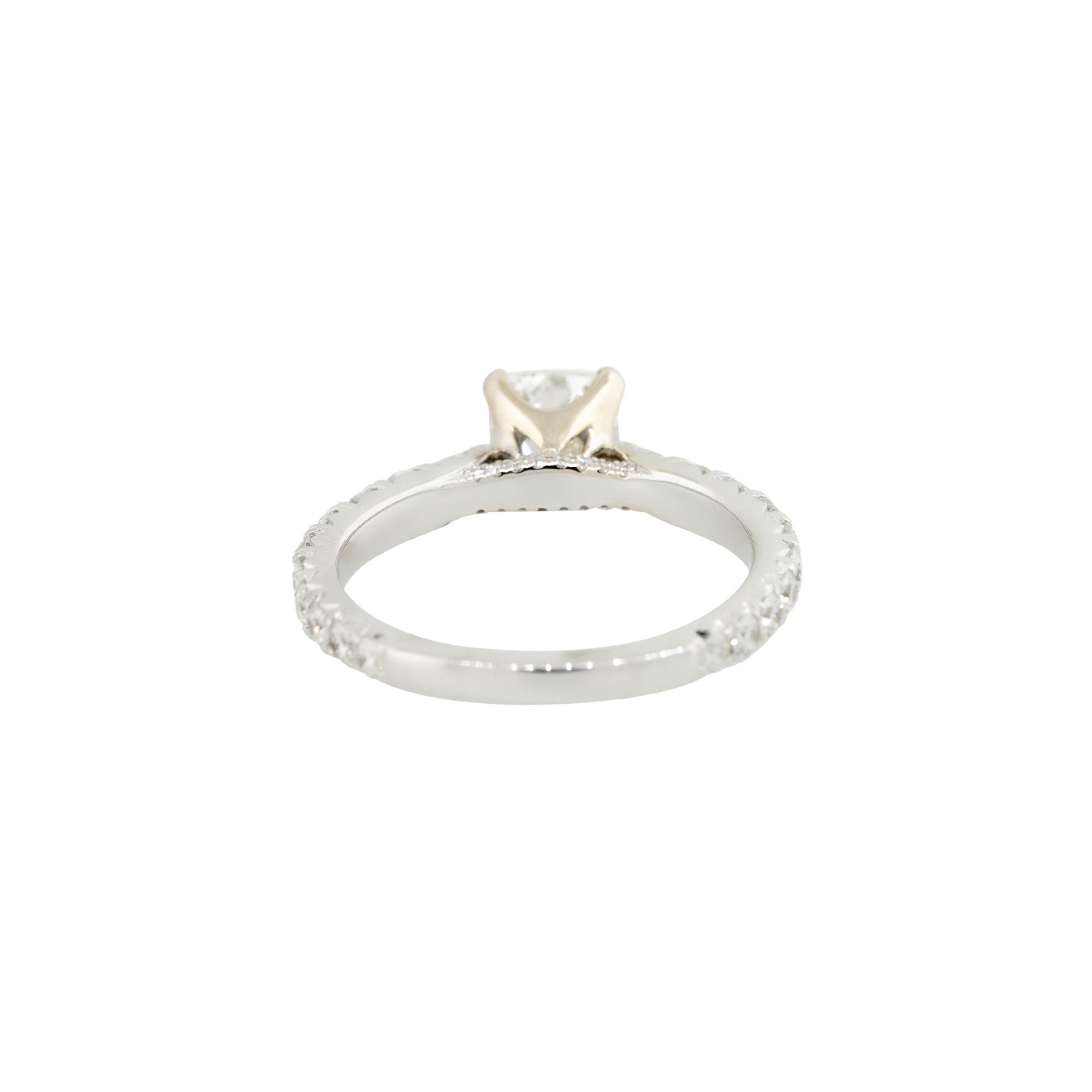 Women's GIA Certified 1.99 Carat Cushion Cut Diamond Engagement Ring 18 Karat in Stock For Sale