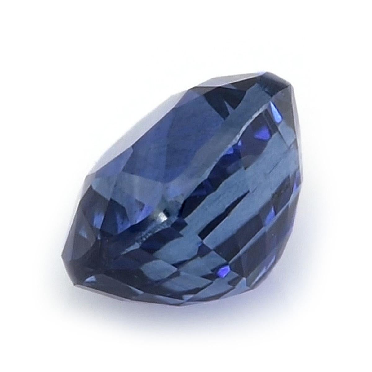 Brilliant Cut GIA Certified 1.99 Carat Natural Blue Sapphire, Sapphire Gemstone For Sale