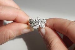 GIA Certified 1ct Marquise Diamond Butterfly Komorebi Ring in 18K Solid Gold