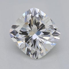 GIA Certified 1ct Vintage Cushion Milgrain Band Platinum Diamond Ring