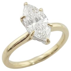 GIA Certified 2 Carat D Flawless Marquise Diamond Solitaire Engagement Ring