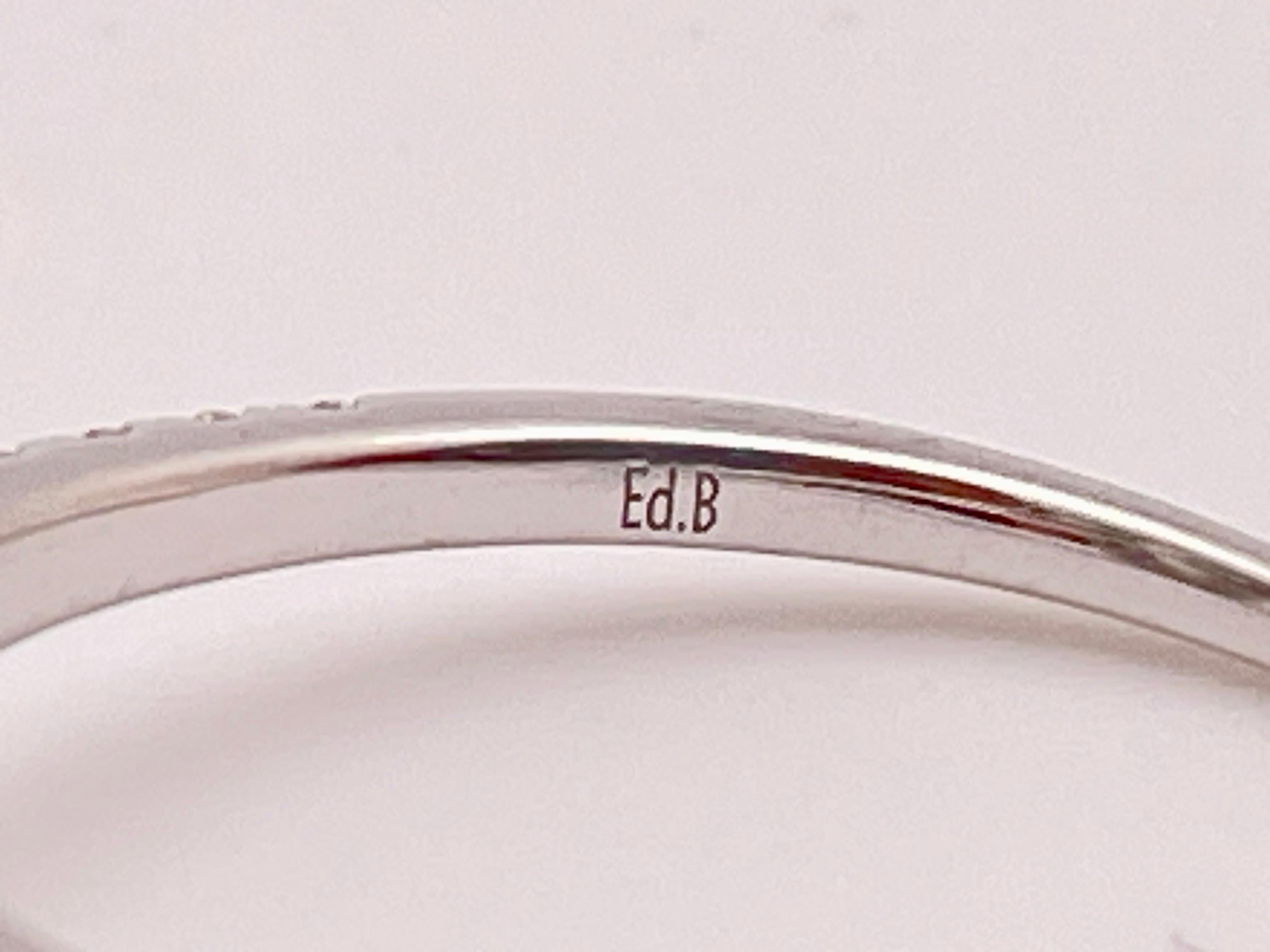 GIA Certified 2 Carat Diamond Platinum Ed.B Engagement Ring For Sale 9