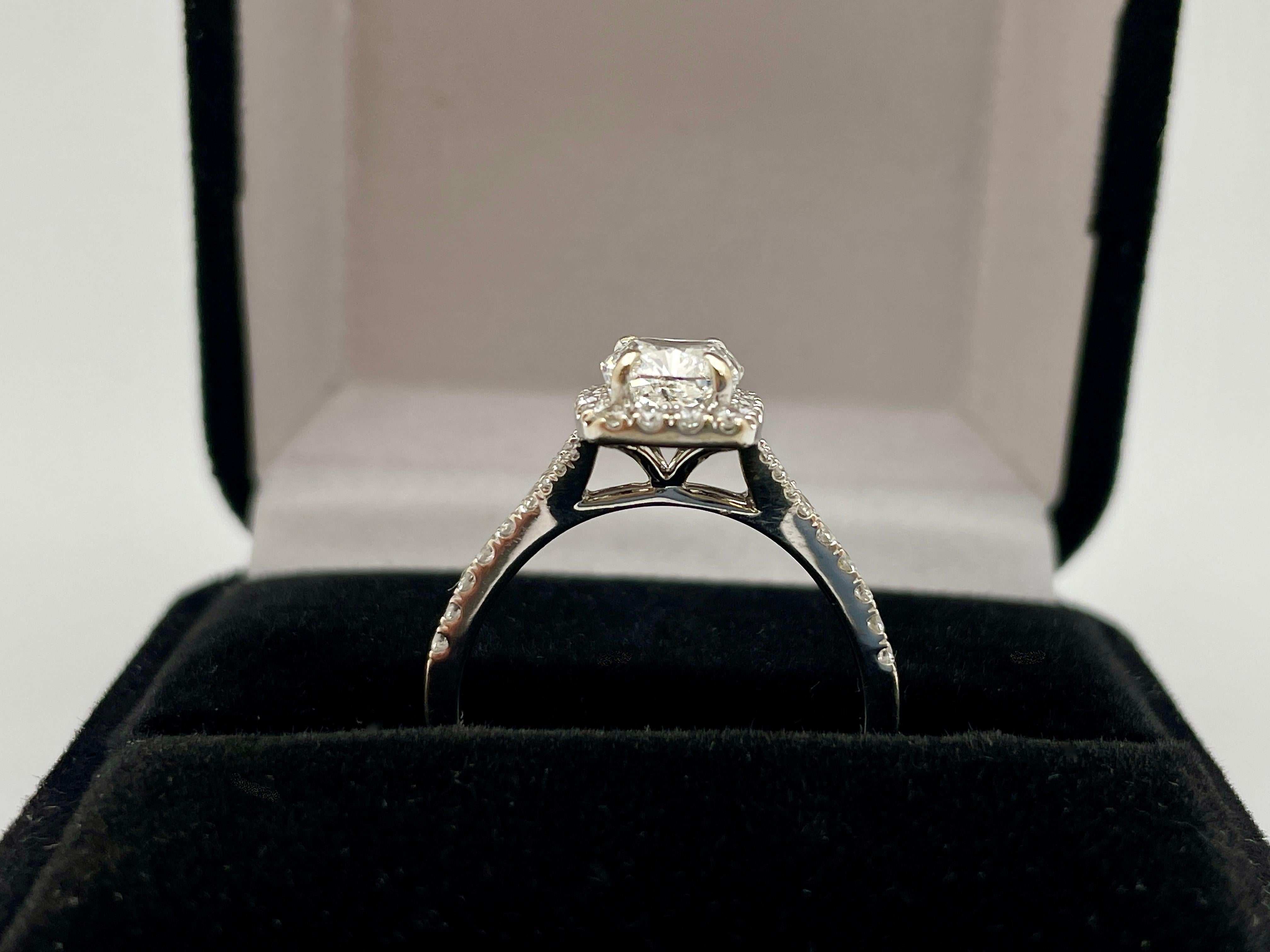 Cushion Cut GIA Certified 2 Carat Diamond Platinum Ed.B Engagement Ring For Sale