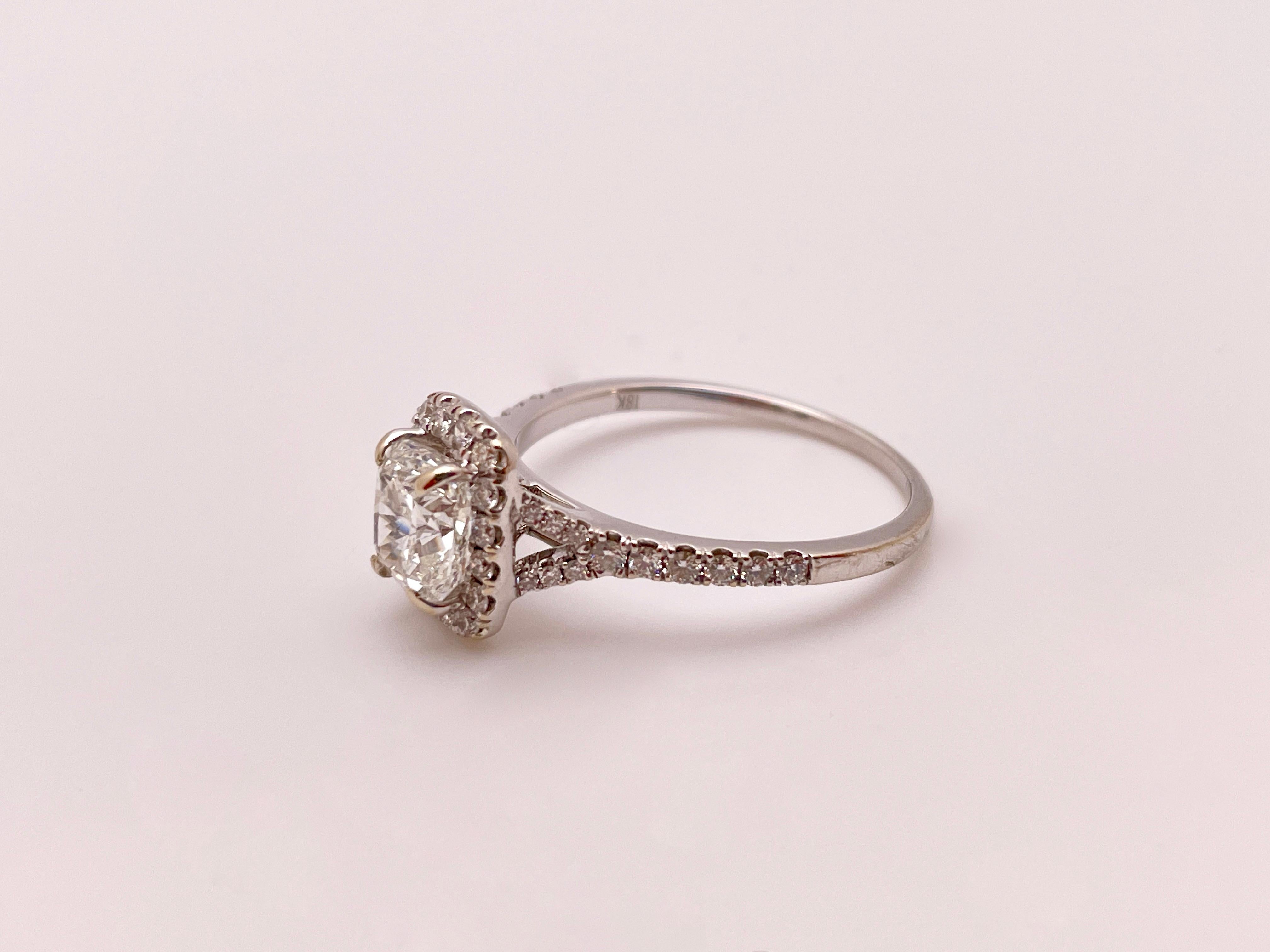 GIA Certified 2 Carat Diamond Platinum Ed.B Engagement Ring For Sale 1