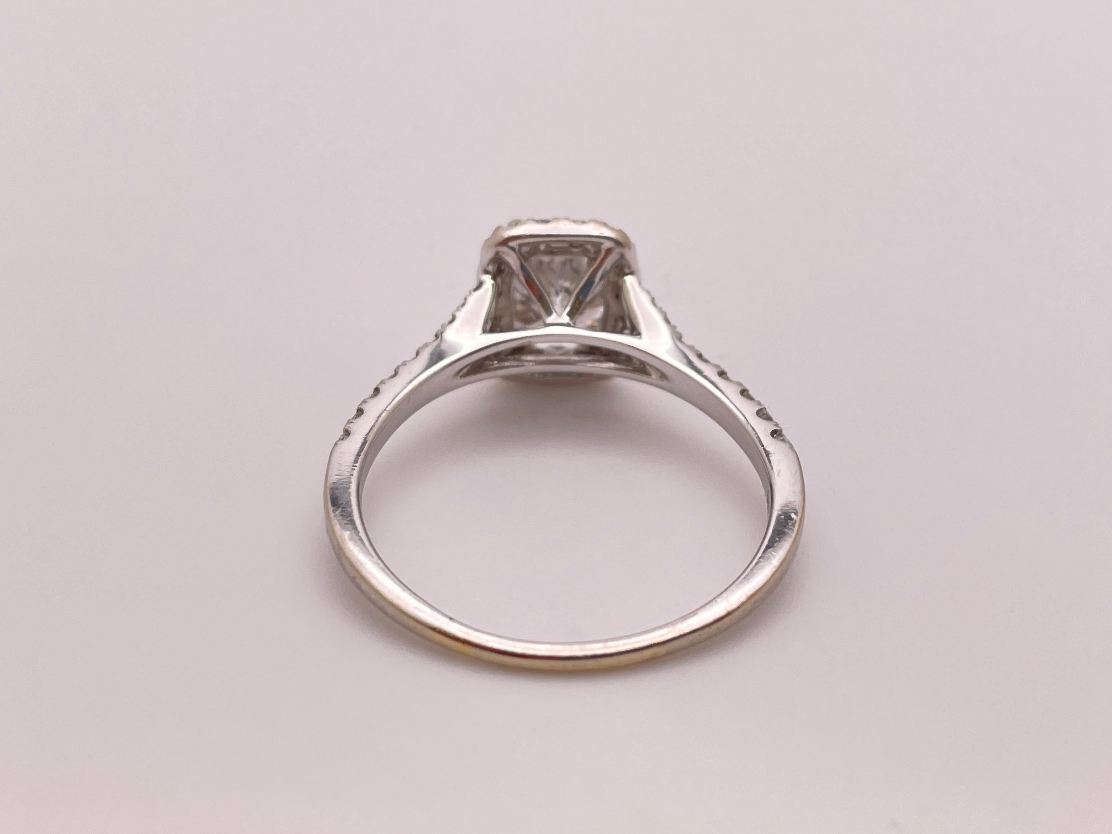 GIA Certified 2 Carat Diamond Platinum Ed.B Engagement Ring For Sale 3
