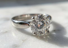GIA Certified 2 Carat Diamond Solitaire Engagement Ring by Tiffany & Co.
