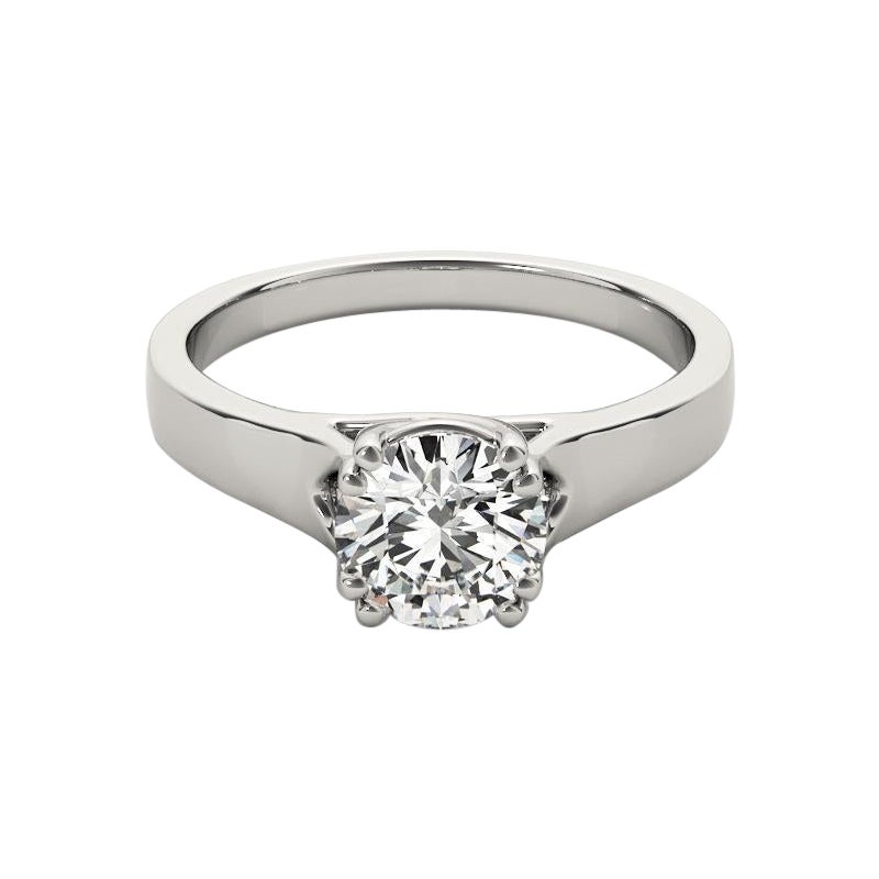 GIA Certified 2 Carat Double Four-Prong Round  Diamond Ring