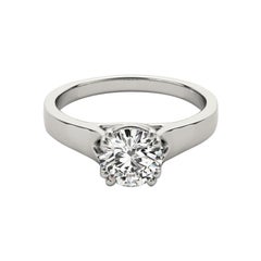 GIA Certified 2 Carat Double Four-Prong Round  Diamond Ring