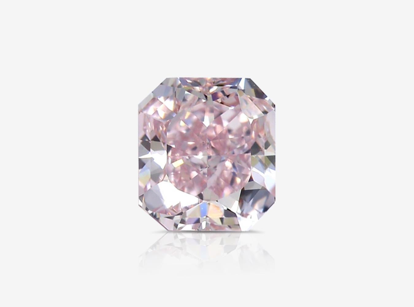 An exquisite investment grade pink diamond with no other colors but even pink and exceptional Internally Flawless clarity certified by GIA.

The most basic pricing principle in the world of natural diamonds, whether fancy colored or colorless,