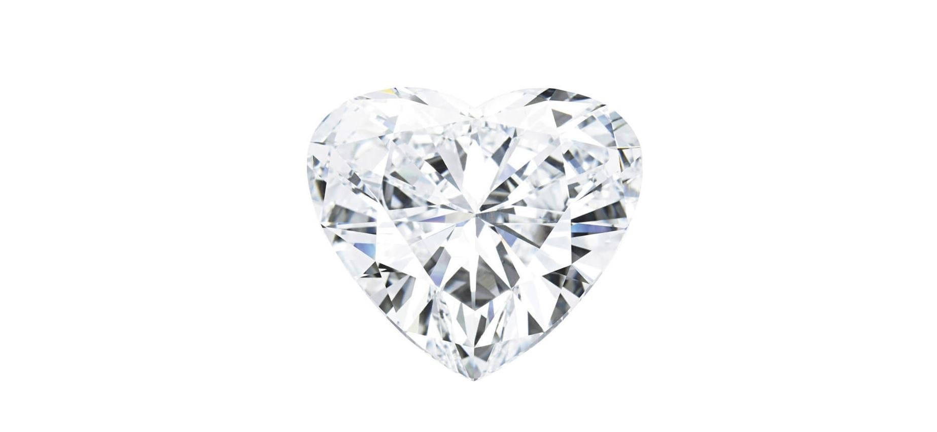 Modern INTERNALLY FLAWLESS D Color GIA Certified 2.14 Carat Heart Shape Diamond Studs