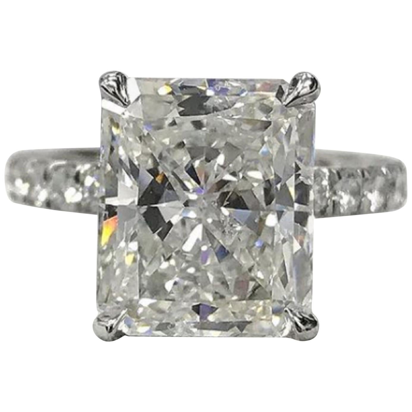 GIA Certified 2 Carat Long Radiant Diamond Ring G VS2