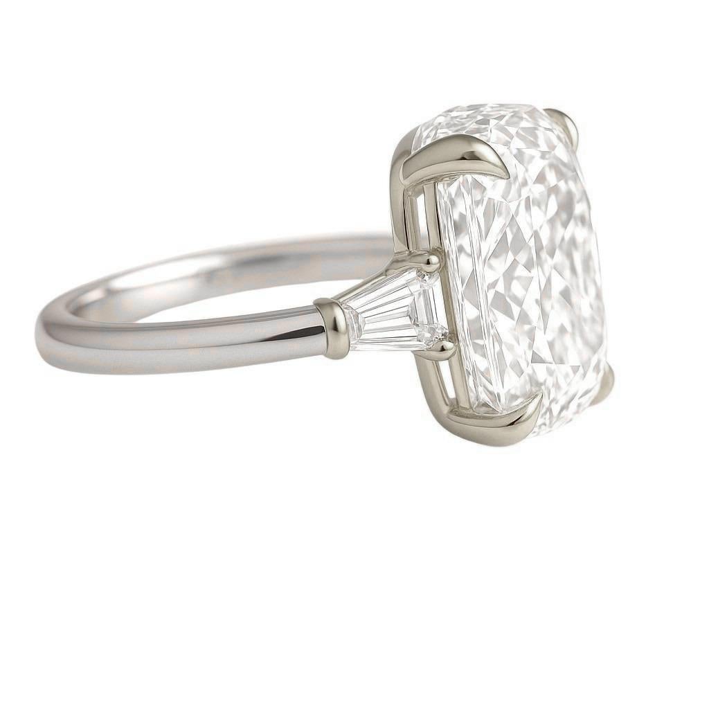 Art déco Bague de fiançailles en platine et or certifiée GIA de 2 carats de diamants taillés dans une ancienne mine en vente