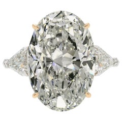GIA Certified 2 Carat Oval Diamond Ring Triple Excellent Cut
