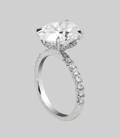 GIA Certified 2 Carat Oval Diamond Ring
