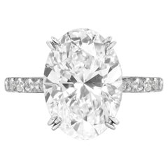 GIA Certified 2 Carat Oval Diamond Ring