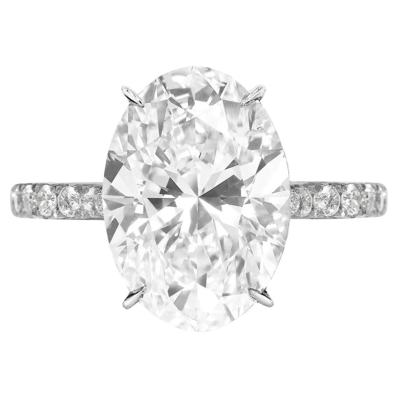 GIA Certified 2 Carat Oval Diamond Ring