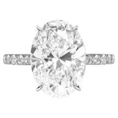 GIA Certified 2 Carat Oval Diamond Ring