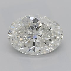GIA Certified 2 Carat Oval Halo Basket Cathedral White Gold Diamond Ring