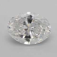 GIA Certified 2 Carat Oval Hidden Halo Pave 18K White Gold Diamond Ring