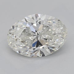 GIA Certified 2 Carat Oval Solitaire Pave 18K Yellow Gold Diamond Ring