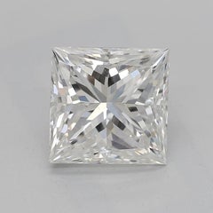 GIA Certified 2 Carat Princess Double Basket Vintage Platinum Diamond Ring