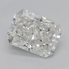 GIA Certified 2 Carat Radiant Diamond Bamboo Shank Diamond Ring