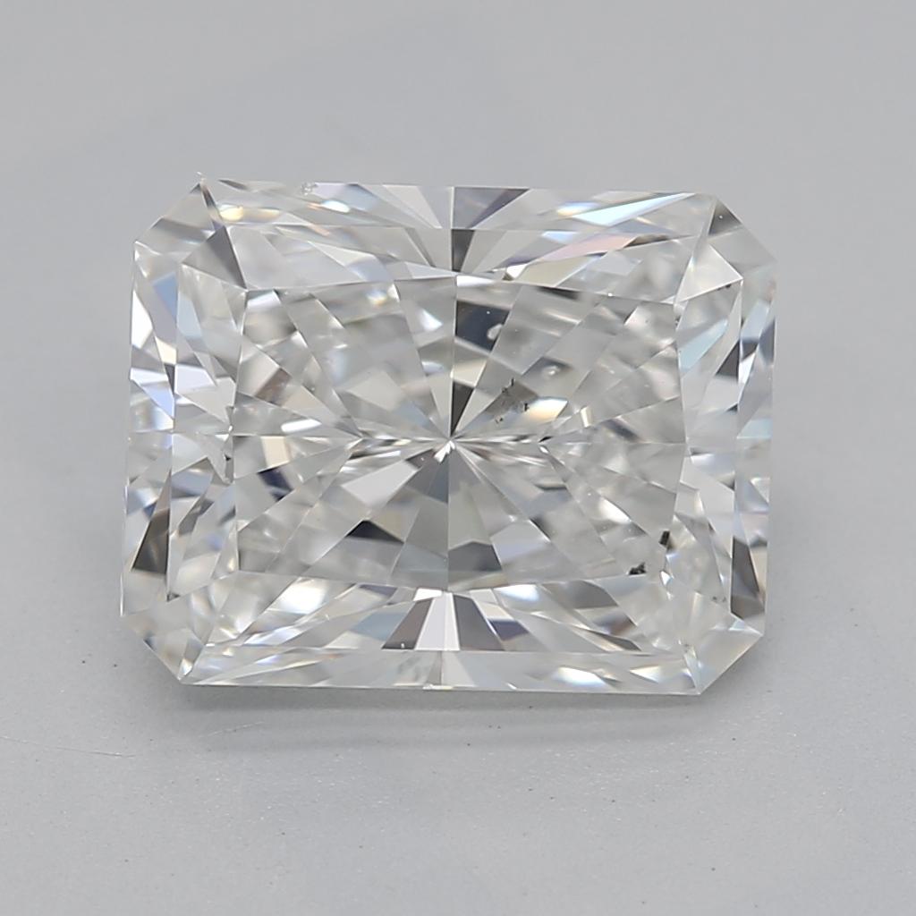 GIA Certified 1.8 Carat Radiant Hidden Halo Pave Band Diamond Ring Pour femmes en vente