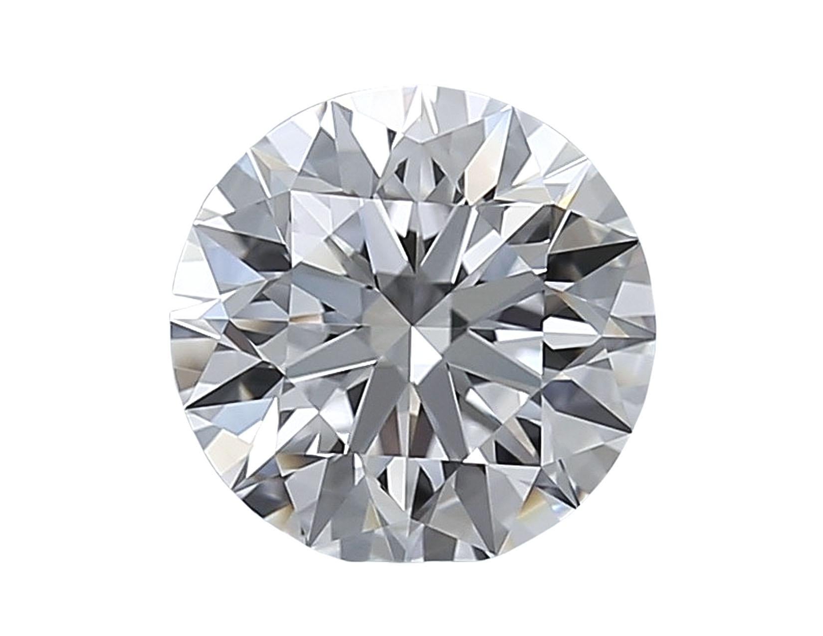 Contemporary GIA Certified 2.28 Carat Round Cut Diamond E Color IF Clarity Ring For Sale