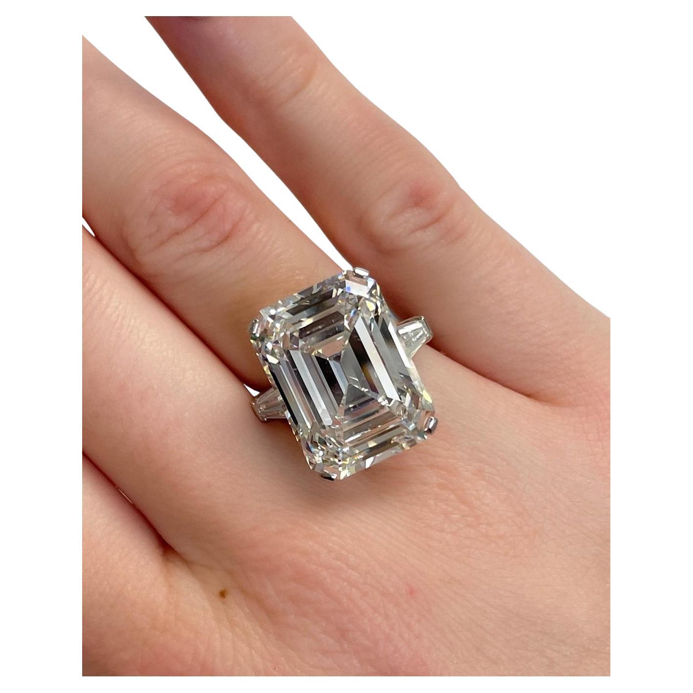 GIA Certified 20 Carat Emerald Cut Diamond Ring For Sale at 1stDibs | 20.03- carat emerald-cut engagement ring, 20 ct emerald cut diamond, 20.03 carat  emerald cut diamond ring