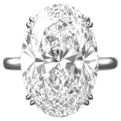 Anello con diamante taglio rotondo certificato GIA da 20 carati