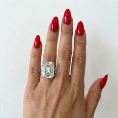 GIA Certified 20 Carat Type 2A FLAWLESS Clarity D Color Diamond Ring