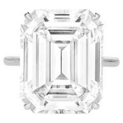 GIA Certified 20 Carat Type 2A FLAWLESS Clarity D Color Diamond Ring