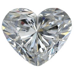 Diamant certifié GIA de 2,00-2,05 carats, G-F/VVS, taille cœur, excellente nature