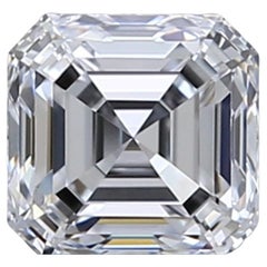Diamante natural excelente de 2,00-2,05 quilates, G-F/VVS1, talla Asscher, certificado por GIA