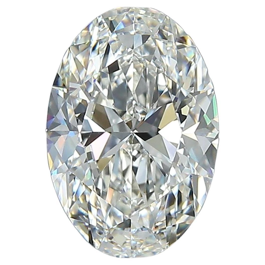 Diamant certifié GIA de 2,00-2,05 carats, G-F/VVS1, taille ovale, excellente nature