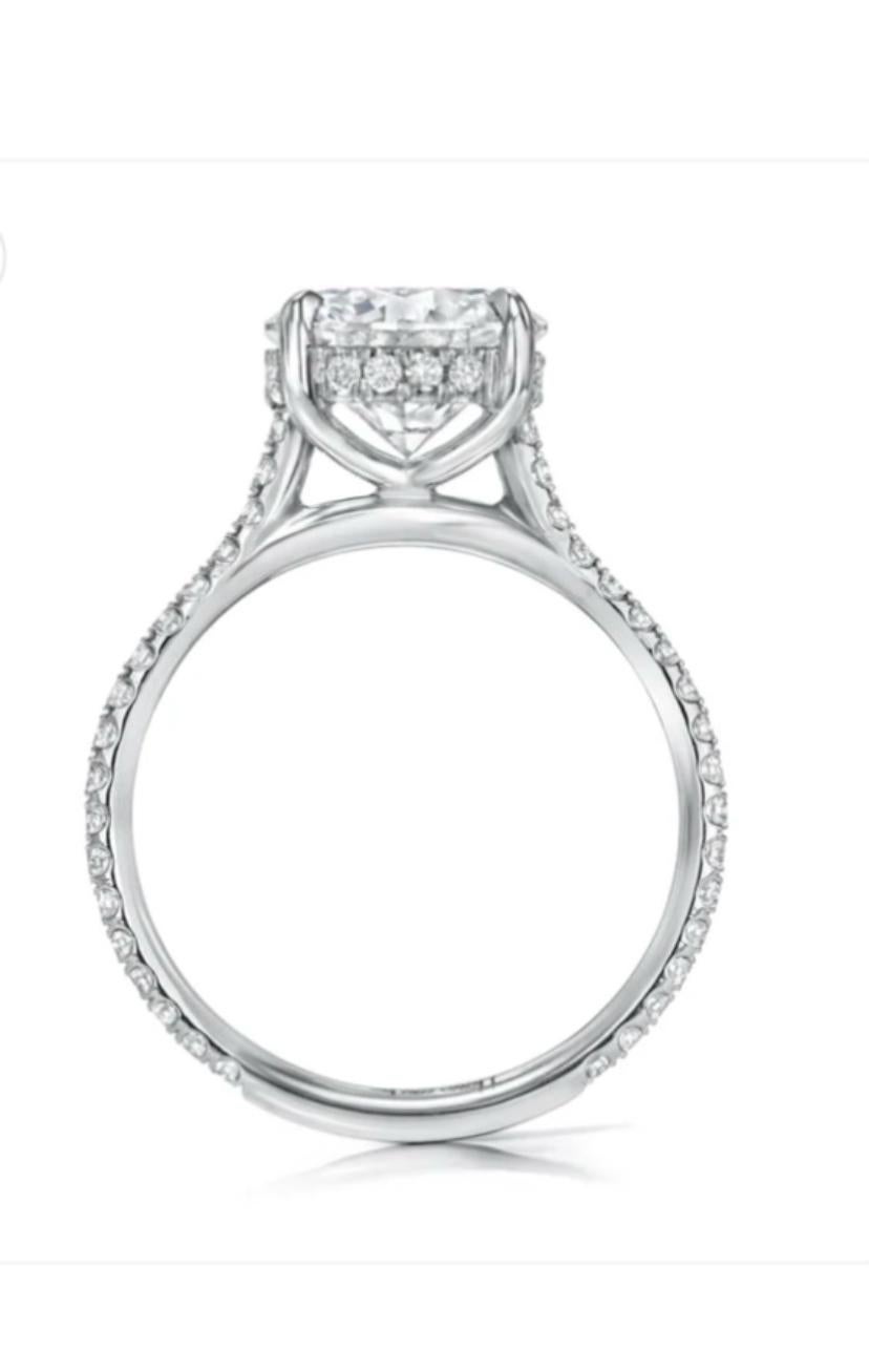 Taglio rotondo GIA Certified 2,00 Carat D/Flawless Round Brillant Shape Diamond Anello in oro 18K in vendita