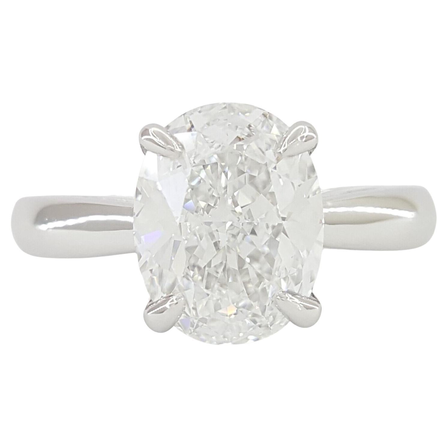 GIA Certified 2.00 Carat D VVS1 Oval Brilliante Cut Diamond Solitaire