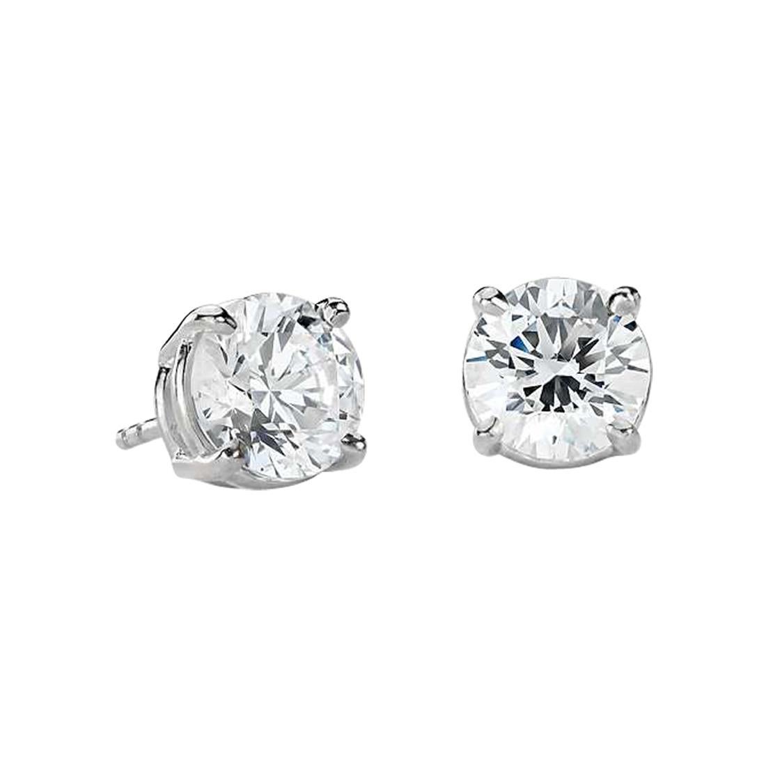 GIA Certified 1.00 Carat Pink Diamond Handmade Earrings For Sale at 1stDibs