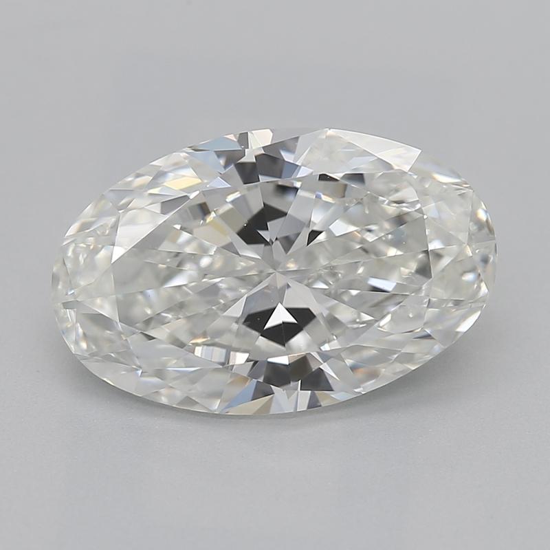 Handcrafted in New York, a captivating diamond ring featuring a stunning centerpiece of a oval diamond weighing 2.00 , set in an elegant platinum setting. The diamond boasts an exquisite H and VS2 , offering both remarkable brilliance and