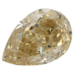 GIA zertifiziert 2,00 Karat Fancy bräunlich gelb SI1 Reinheit Diamant